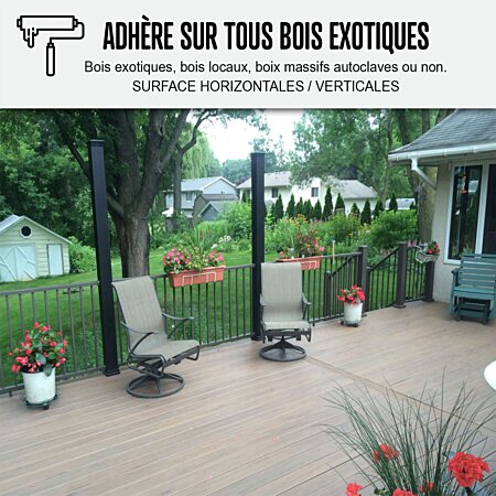 Saturateur Bois naturel : ARCABOIS - 20 L (jusqu'à 100 m²) - Acajou -  Teinte Rouge - ARCANE INDUSTRIES