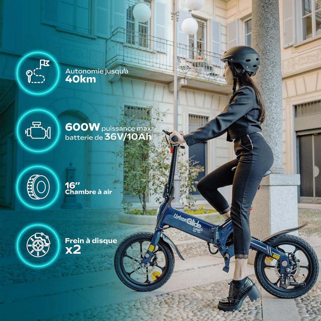 Draisienne Électrique Adulte LINX 160 – Moteur 1100W - Autonomie Jusqu ...
