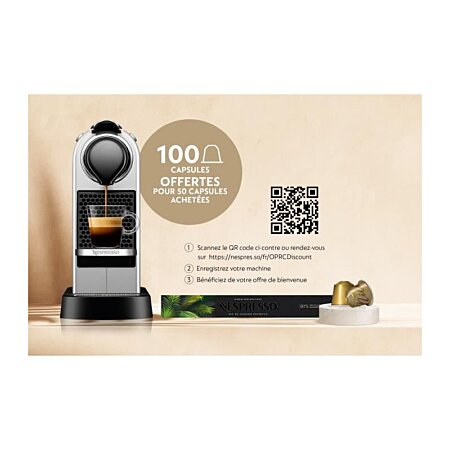 Cafetière nespresso automatique 19bars silver citiz - yy4118fd