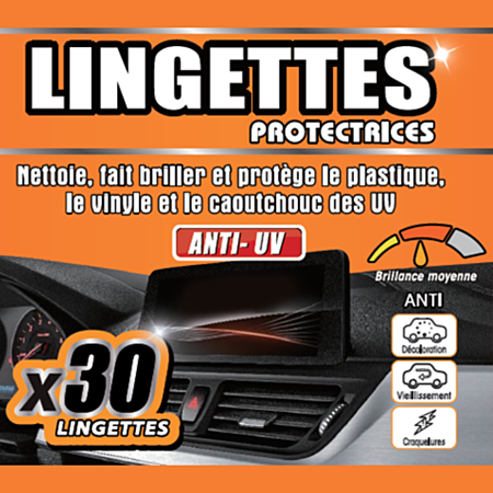 Lingettes nettoyantes Auto spécial intérieur plastique - Provence Outillage