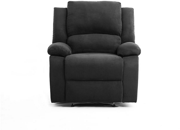 Fauteuil de relaxation en microfibre - Noir