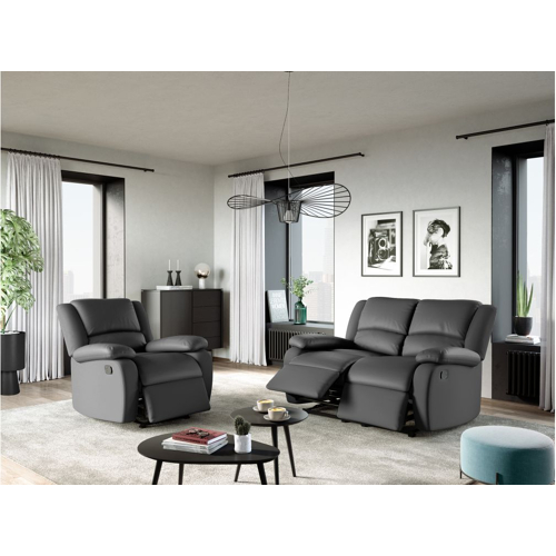 Fauteuil RELAX 1 place PU gris