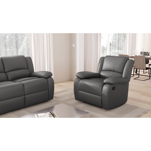 Fauteuil RELAX 1 place PU gris