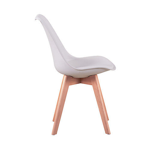 Lot de 2 chaises scandinaves ANDREAS  blanche