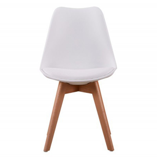 Lot de 2 chaises scandinaves ANDREAS  blanche