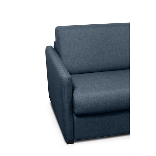 Canapé convertible système couchage express 3 places en tissu - Bleu foncé