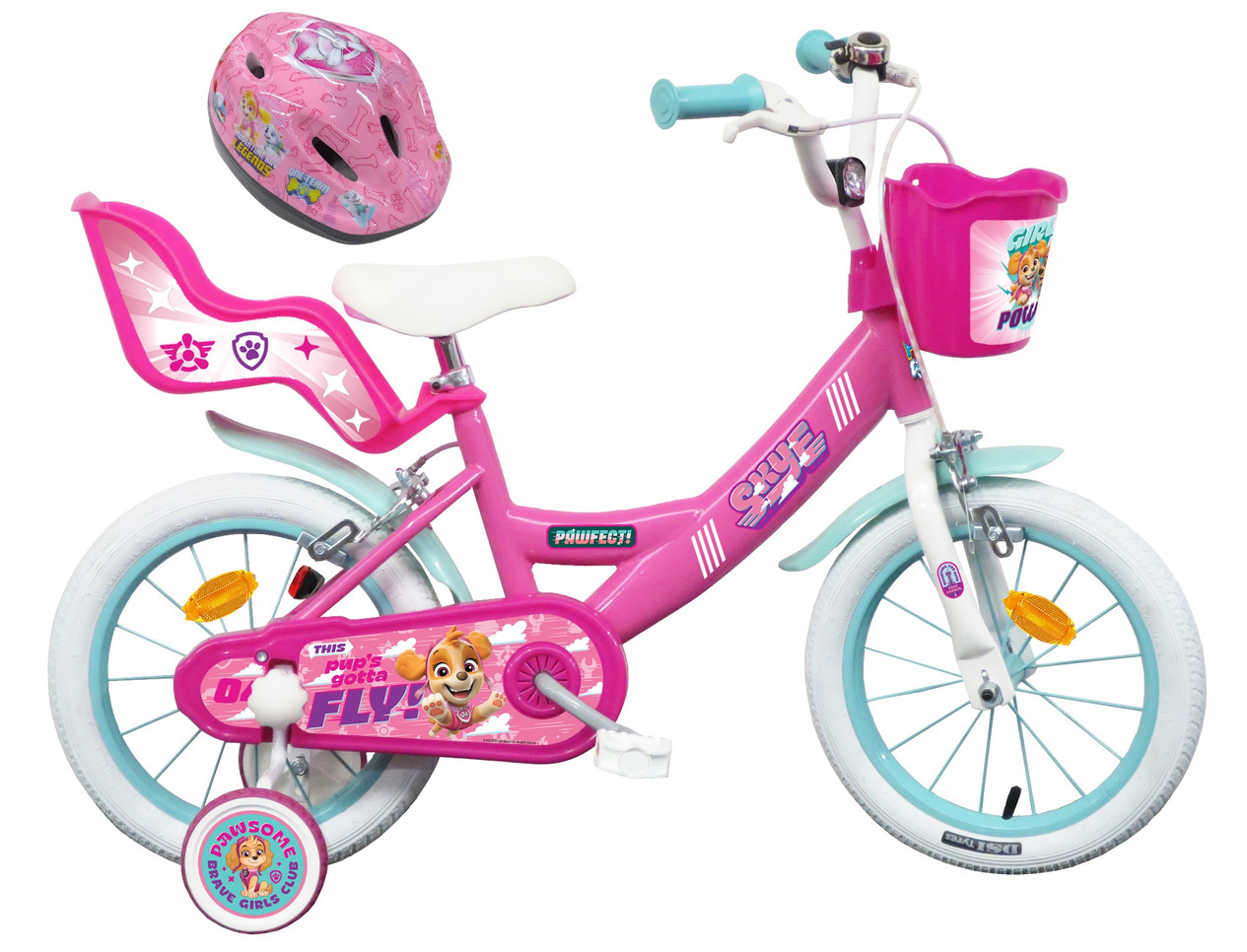 Nickelodeon Vélo 14 Garçon Licence Pat Patrouille + Casque pour