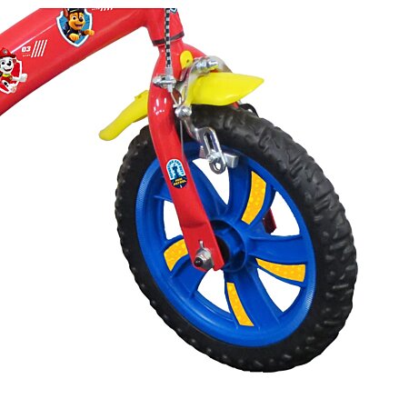 Vélo 12 Garçon Licence Pat Patrouille+ Casque pour enfant de 3 à 4 ans  avec stabilisateurs à molettes - 2 freins au meilleur prix