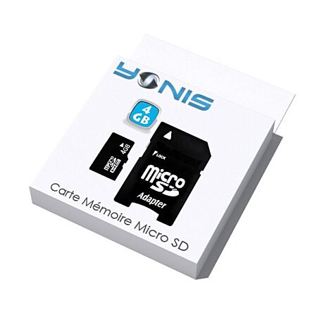Micro carte SD 4Go avec adaptateur