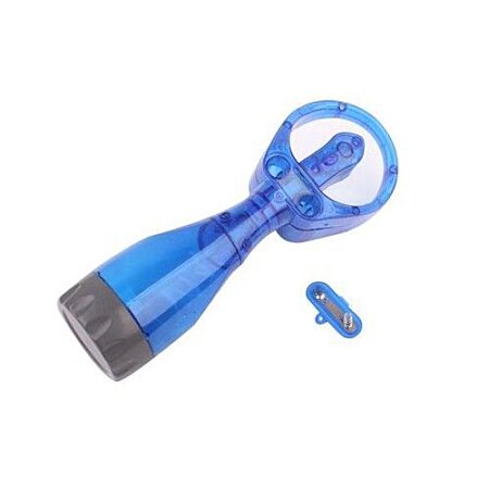 Mini ventilateur bleu brumisateur portable jet deau porte cles