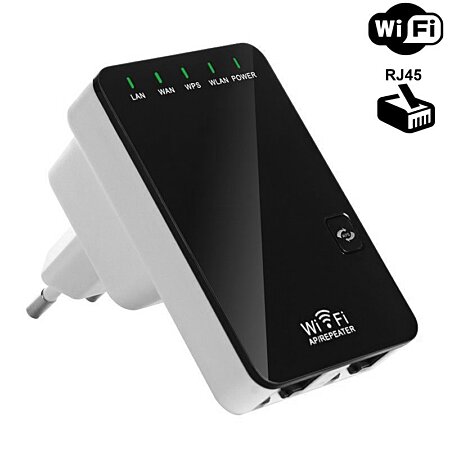 Répéteur Wi-Fi 300 Mbps Répétiteur WiFi,Mini Routeur,Wireless Extenseur  réseau Adapteur Internet Amplificateur 1 Port Ethernet - Bla