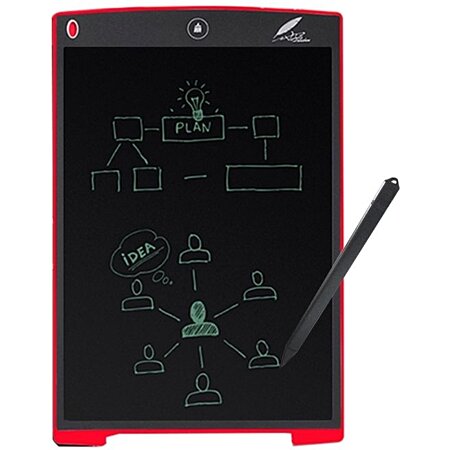 Tablette Graphique Écriture Dessin Bloc Note Numérique LCD 12 Pouces Rouge  YONIS au meilleur prix