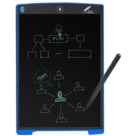 Tablette graphique écriture dessin lcd 12 pouces bleu yonis