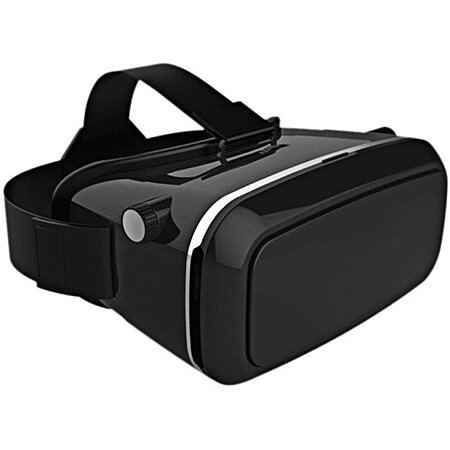 Lunette Virtuelle Compatible Android Ios 3.5-6 3D VR Blanc