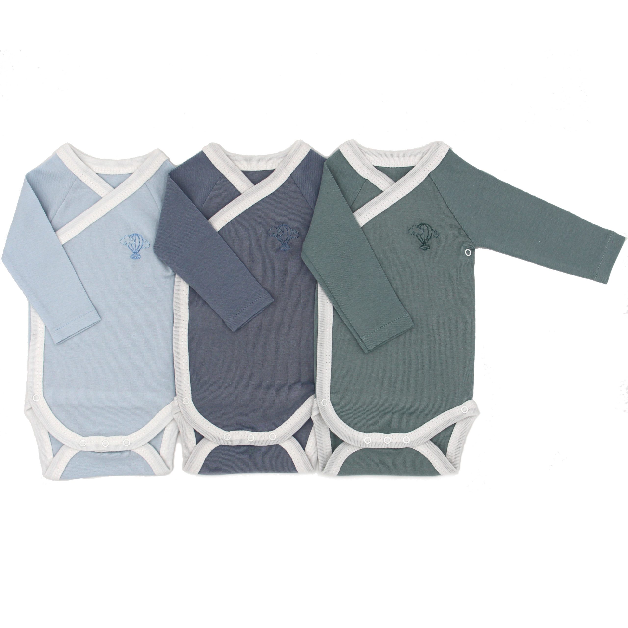 Promo Lot de 3 bodies manches longues ou manches courtes bébé petit bateau  chez E.Leclerc