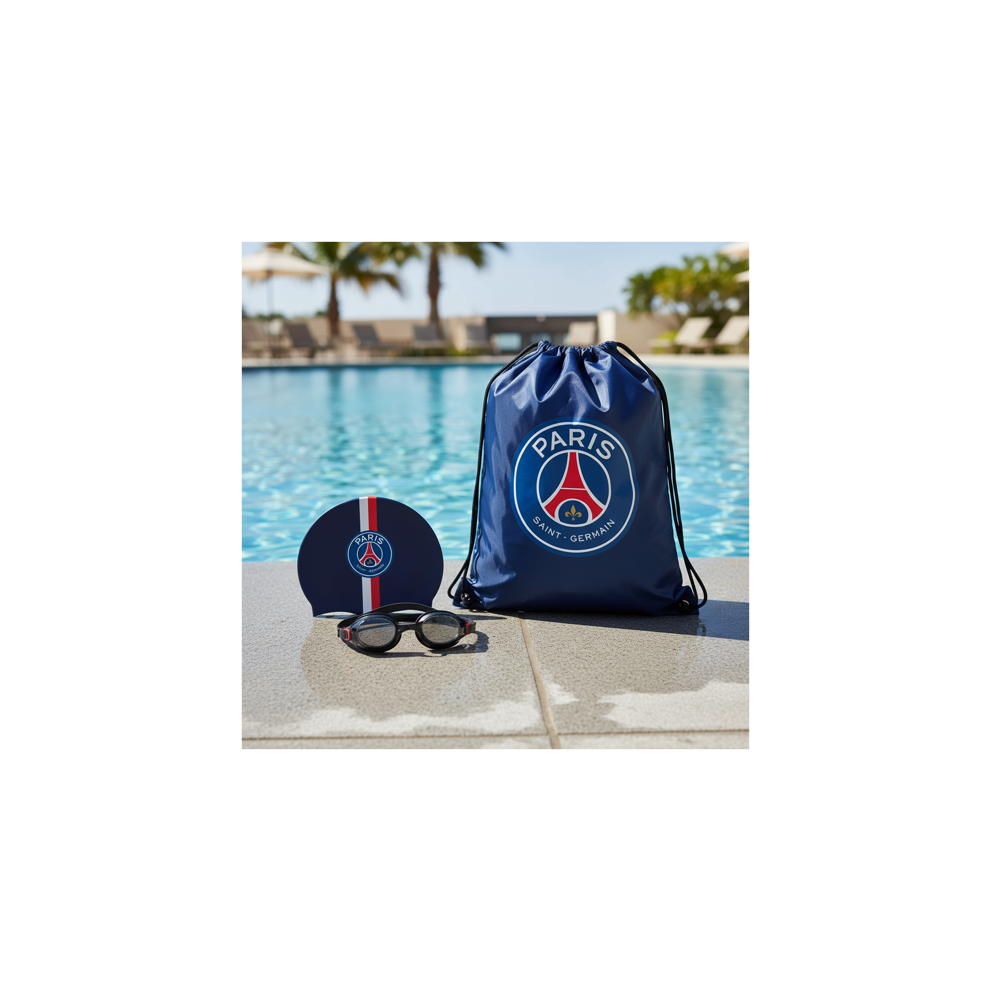 Bonnet PARIS SAINT-GERMAIN PSG bleu marine TRES BON ETAT supporter