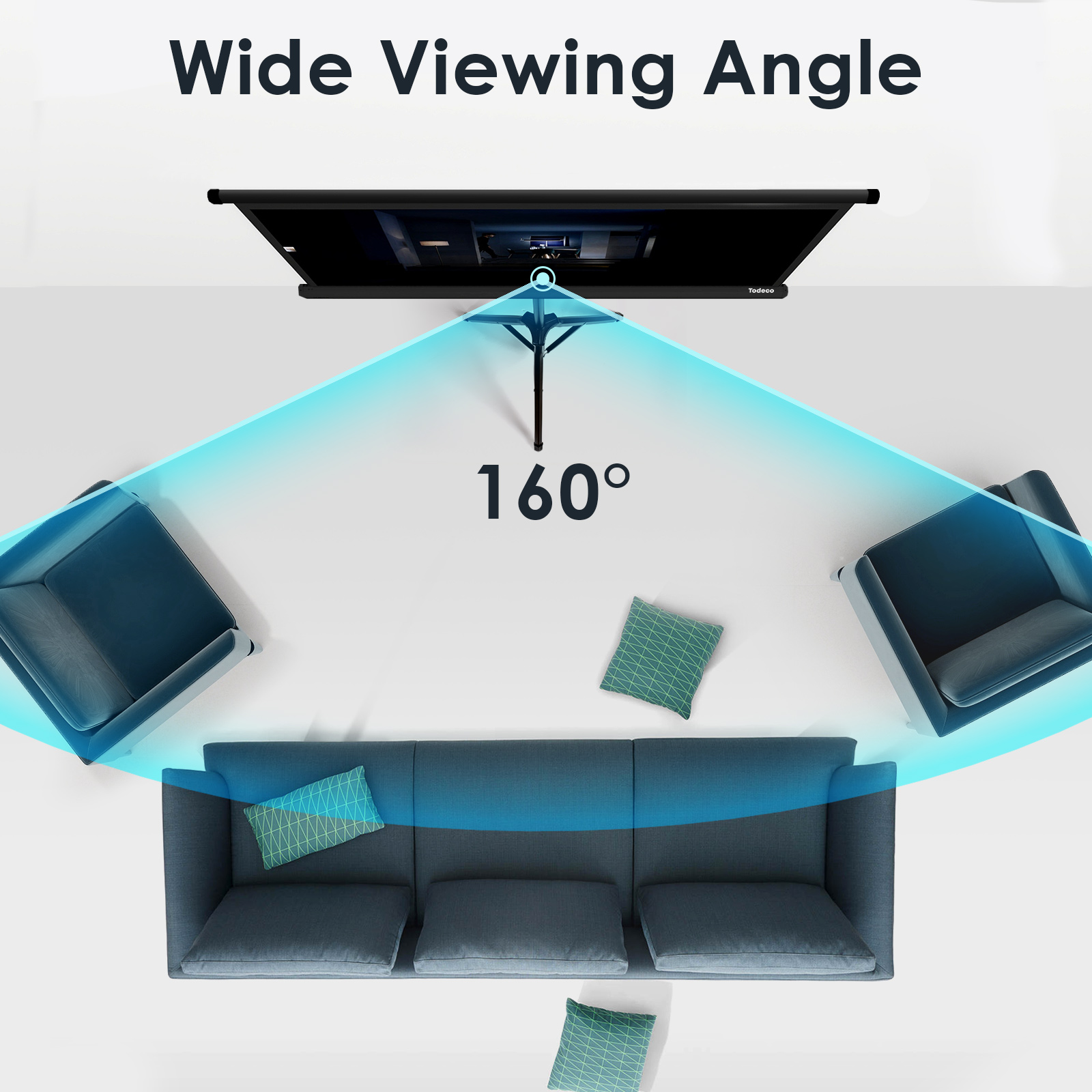 NOBO écran De Projection Avec Trépied - 150 X 114 Cm Pas Cher La Réunion | Bureau Vallée