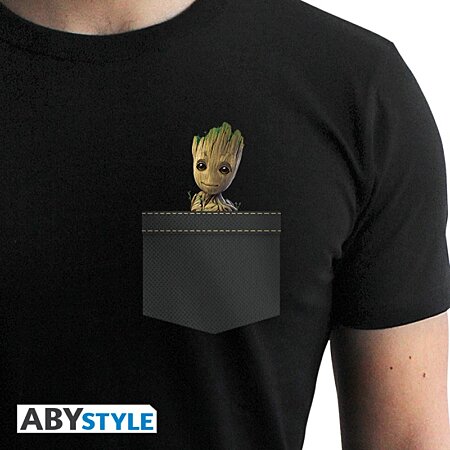 T-shirt Baby Groot noir - Marvel, Les Gardiens de la Galaxie