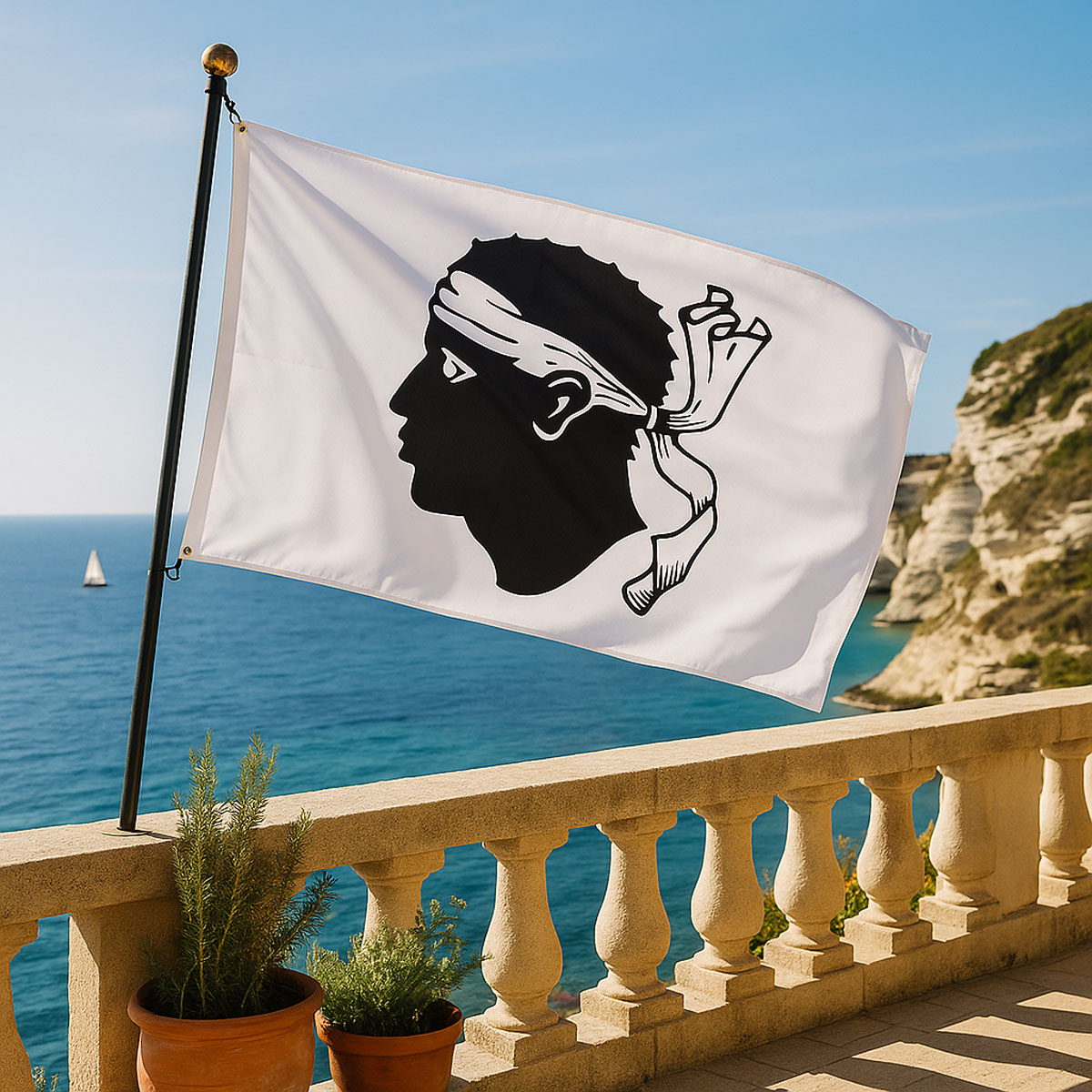 Drapeau Corse – 150 X 90 Cm | Gadgets, Souvenirs, Accessoires, Idées Cadeaux