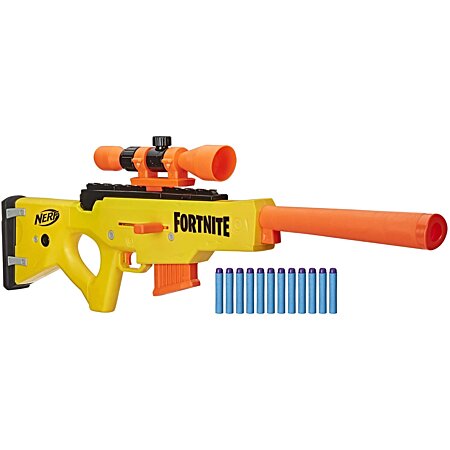 pistolet et flechettes Nerf Fortnite Officielles orange bleu