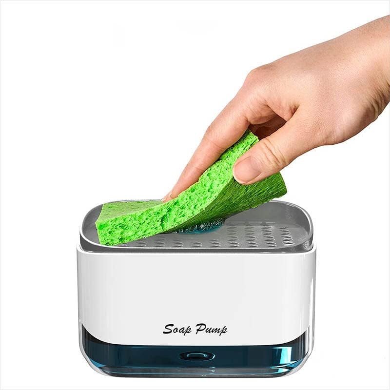 Distributeur de Liquide Vaisselle Cuisine 2 en 1 blanc au meilleur prix | E .Leclerc