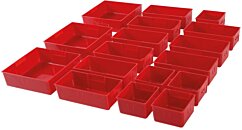 compartiments de rangement, boites pour tiroirs de servante - 17 pcs