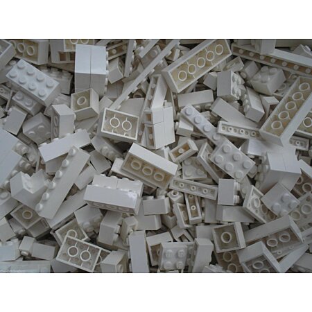 Briques en vrac QBricks Compatible Lego Gris Clair - 500 grammes
