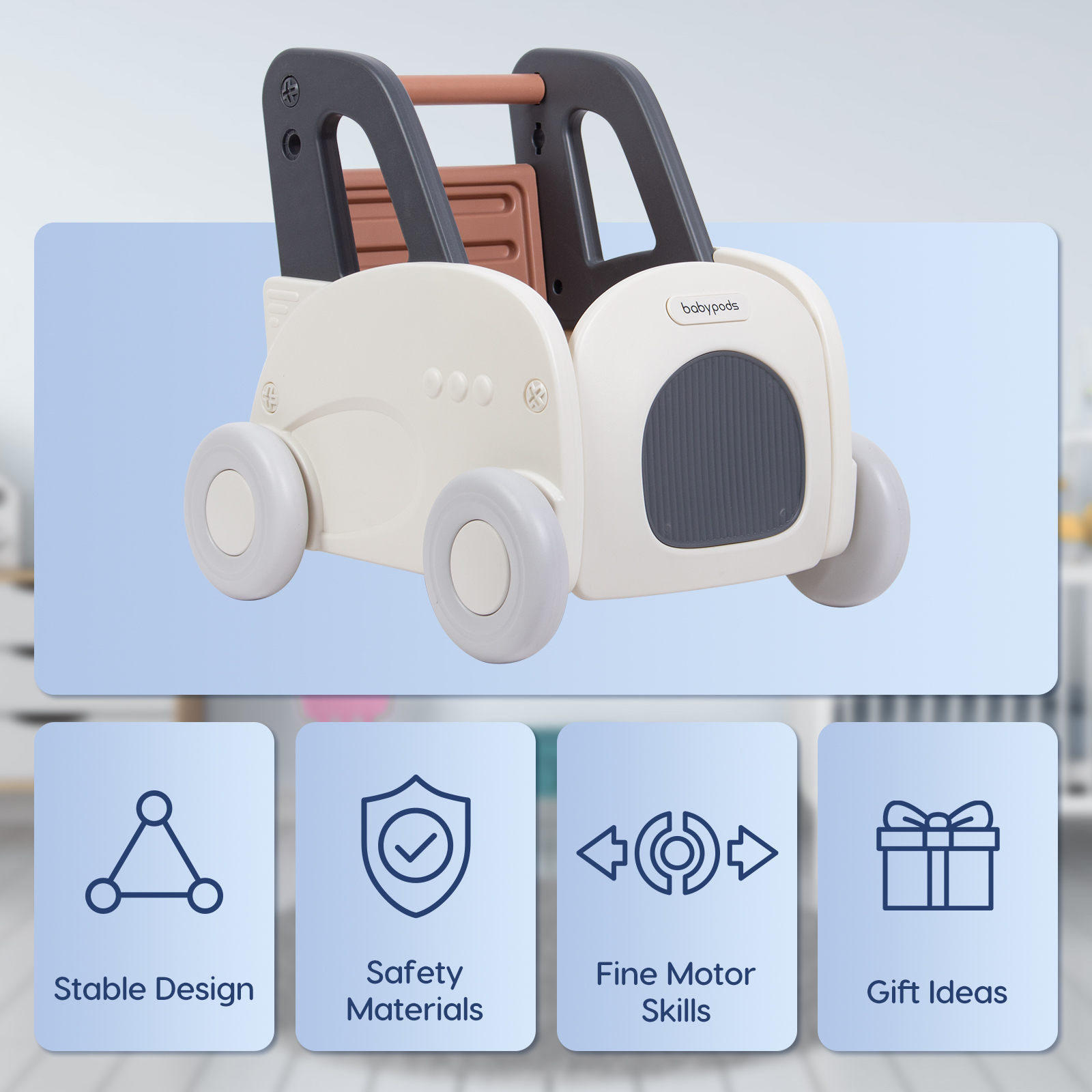 GOPLUS Trotteur BéBé Garçon/Fille,Baby Trotteur pour Apprendre à