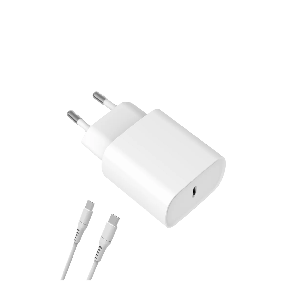 Chargeur rapide Power Delivery USBC 20 W avec Câble TypeC 100w Pour Appareil Android, iPad Pro