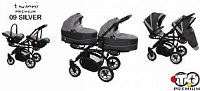 Poussette duo Convertible Two+ grise