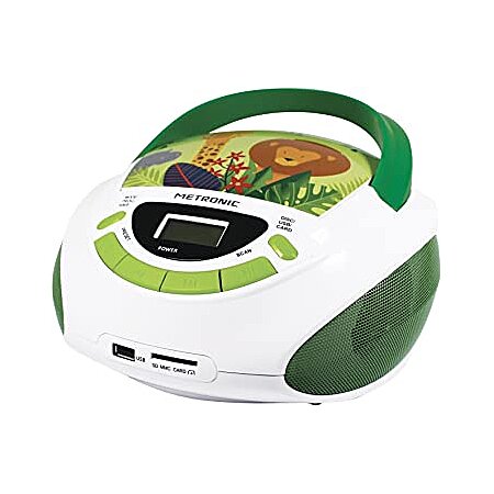 mini chaine hifi Radio Lecteur CD USB SD AUX-IN Enfant Jungle vert blanc au  meilleur prix