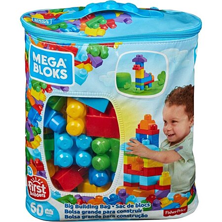 jeu de blocs de construction de 60 pièces pour bébé et enfant de 1 à 5 ans  bleu au meilleur prix