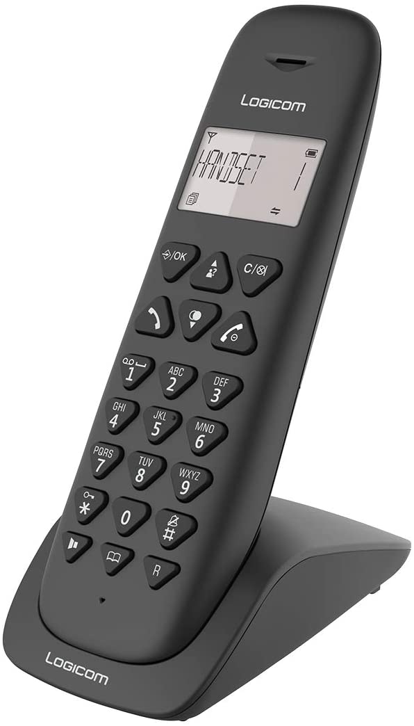 Totalcadeau - Téléphone fixe sans fil couleur noir - Téléphone poids 127  grammes pas cher - Téléphone fixe sans fil - Rue du Commerce