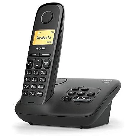 téléphone fixe solo sans Fil avec répondeur et larges touches avec Grand  écran rétroéclairé noir au meilleur prix