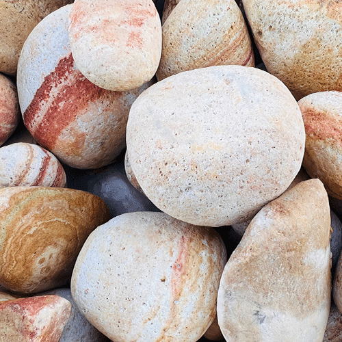 Sac de +/- 200 kg 1,25M² Galet décoratif Rainbow 50/100