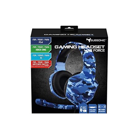 Casque Gaming PRO-H5 Bleu avec Micro Compatible XBOX One, PS4, PS5, SWITCH,  PC - Spirit of