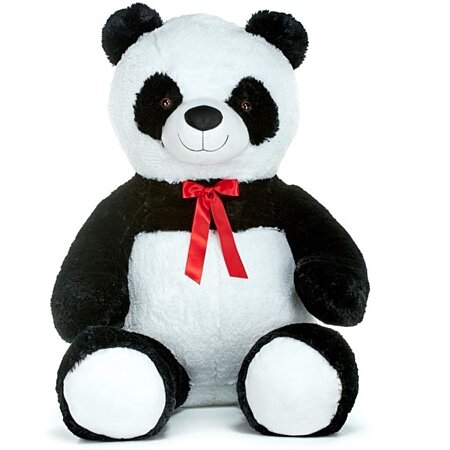 Peluche Panda Géant 130 cm avec noeud au meilleur prix