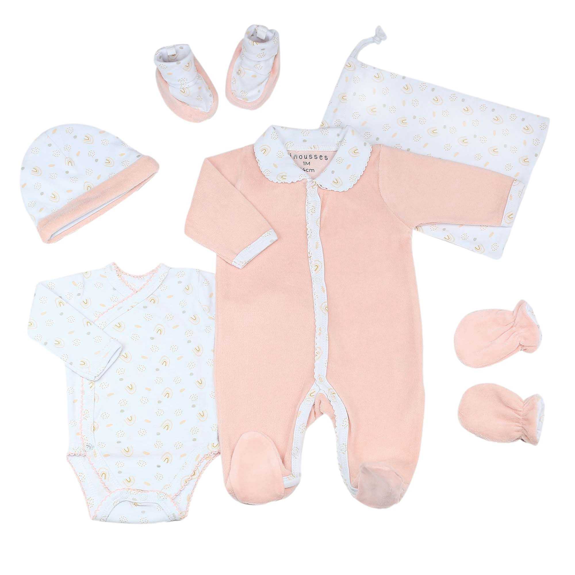 Pyjama naissance - Rose bébé Trois Kilos Sept