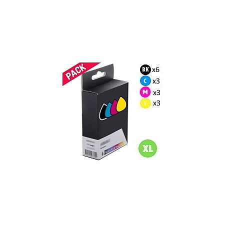 Pack 15 Cartouches 6 noires/ 9 couleurs génériques Epson 29XL Fraise  (C13T29964010) au meilleur prix
