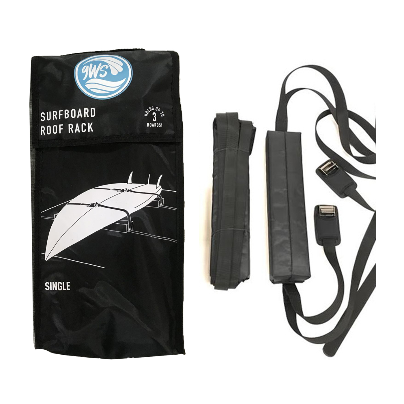 Barres de toit gonflables pour planche de surf Capacité de charge jusqu'à 80,3 kg Tissu Oxford 600D Convient pour kayak et canoë Planche à pagaie