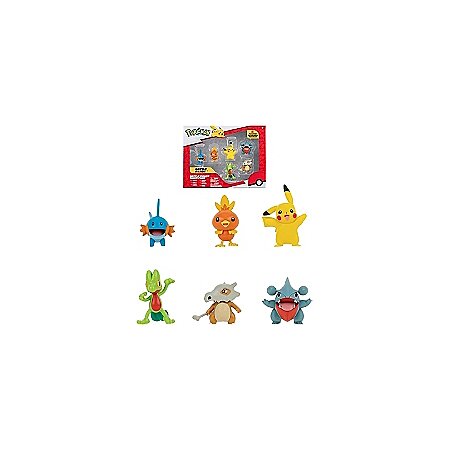 Pack de 6 figurines Pokémon - W4 (Arko, Poussifeu, Gobou , Griknot,  Pikachu, Osselait) au meilleur prix