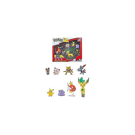 Pokémon - 8 figurines Battle - Pikachu, Rondoudou, Rocabot, Abra, Farfuret,  Métamorph, Phyllali, Magicarpe au meilleur prix