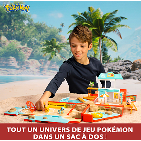 Sac à dos du dresseur Pokémon - BANDAI - Sasha - Bretelles ajustables - Figurine Pikachu incluse Sac à dos du dresseur Pokémon - BANDAI - Sasha - Bretelles ajustables - Figurine Pikachu incluse