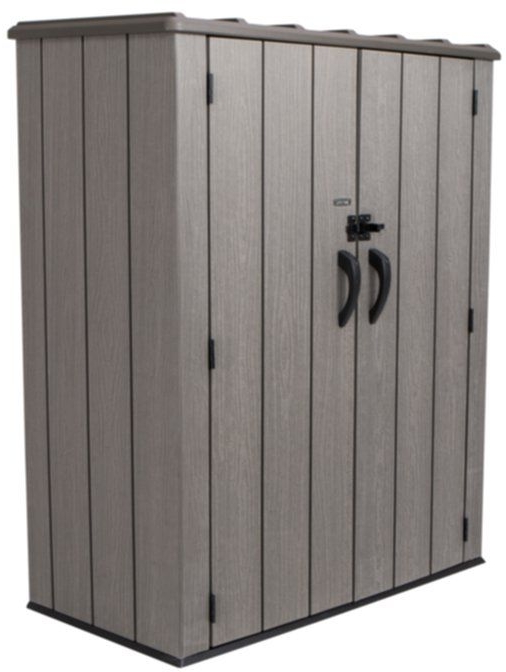 Armoire de jardin rangement résine imitation bois / capacité 1,94 m3