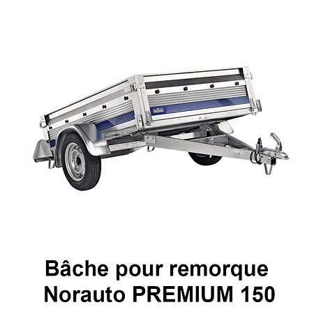 Bâche remorque Norauto Premium 150 - 151 x 106 x 7 cm - PVC 640 g