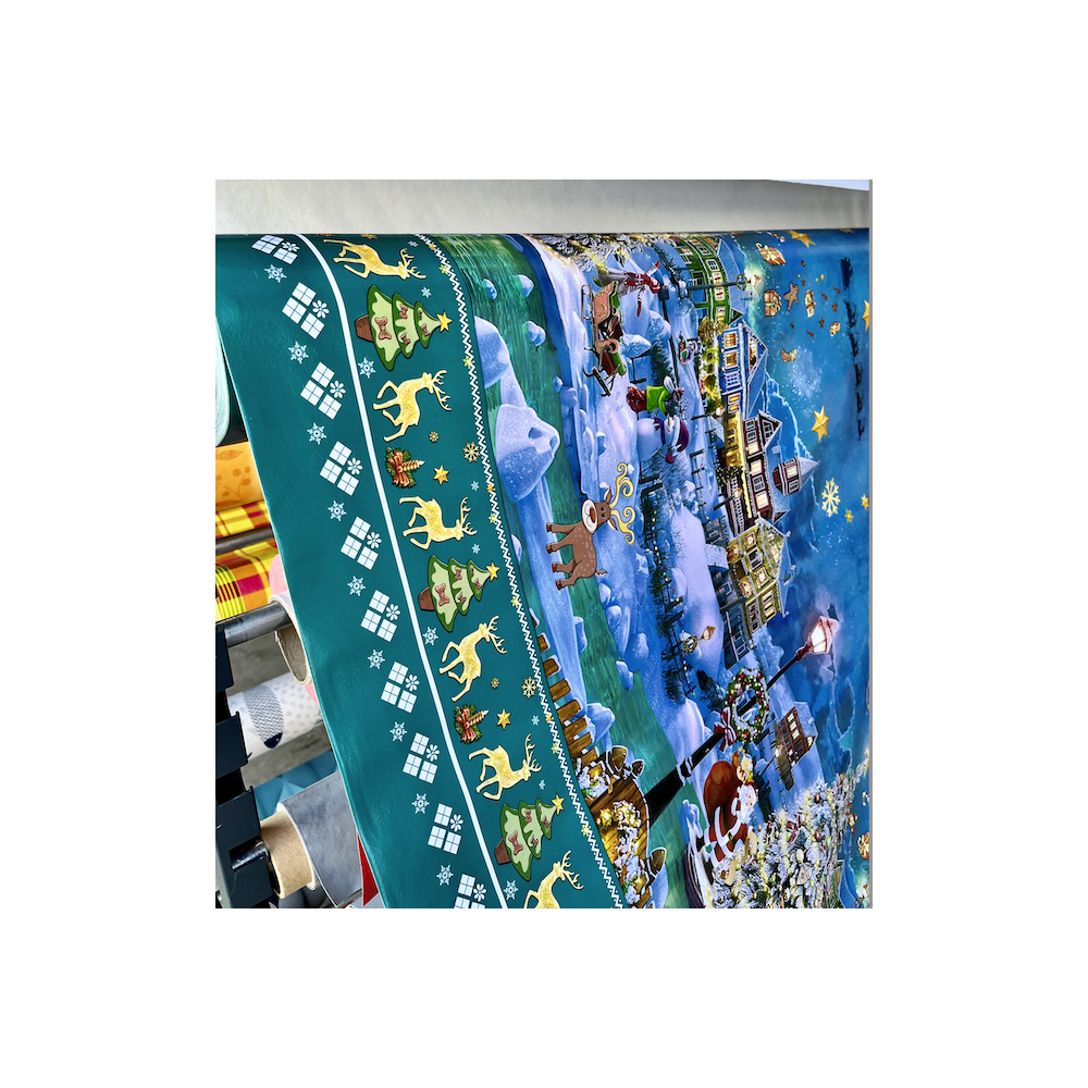 Nappe Toile Cirée Motif RAFFAELLO BLEU