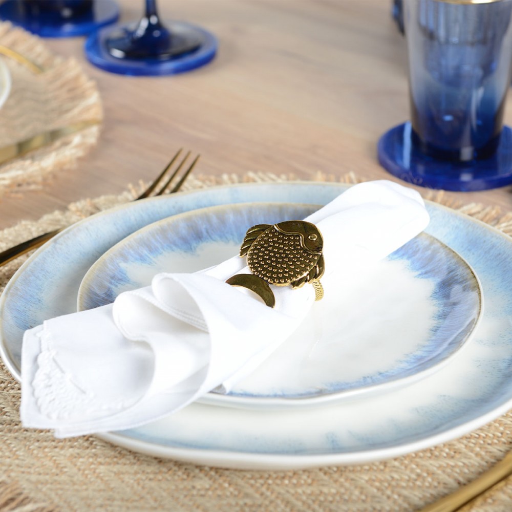 Assiette à dessert bleu clair 20cm - Lot de 6 au meilleur prix | E