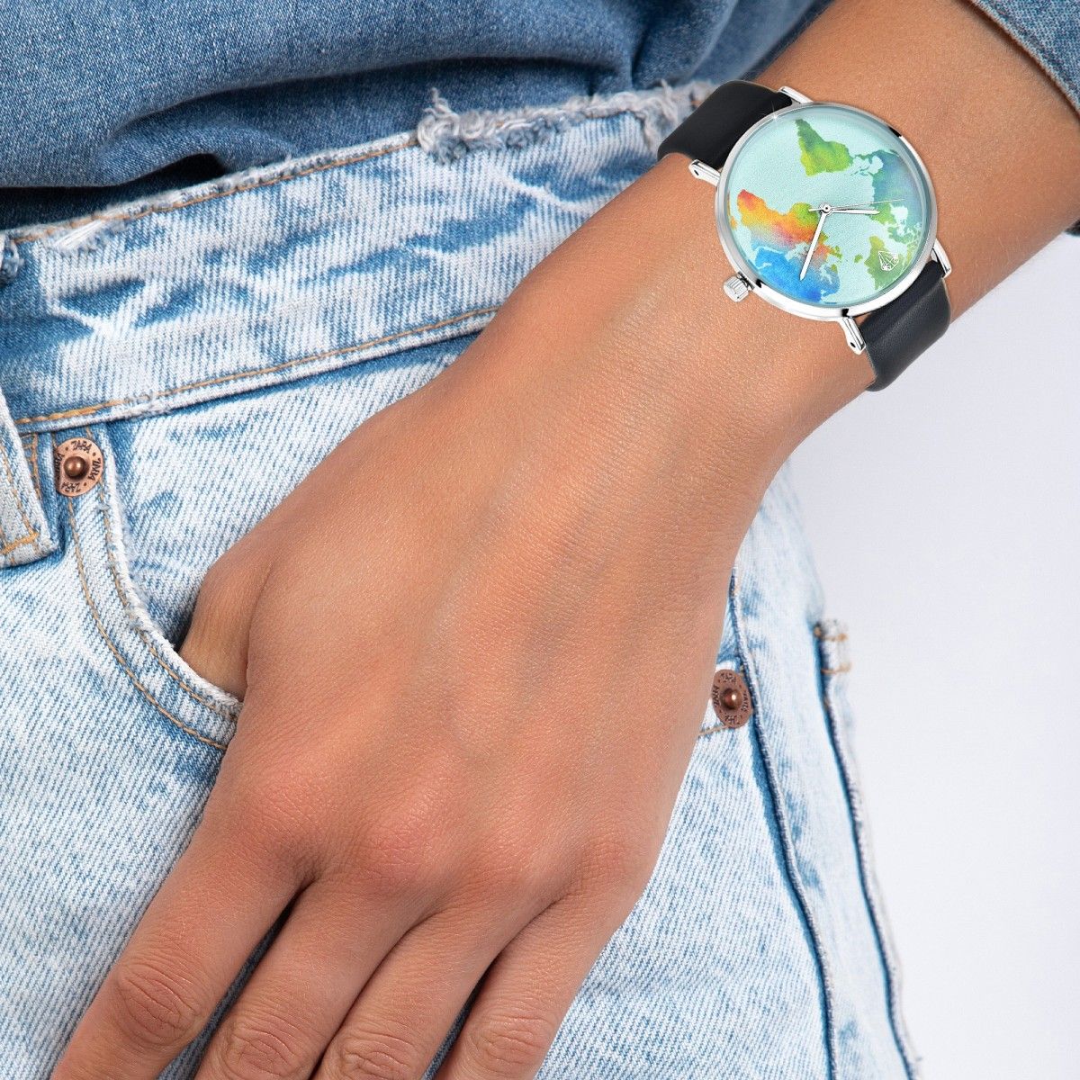 Montre Ariana mappemonde SC Crystal au meilleur prix