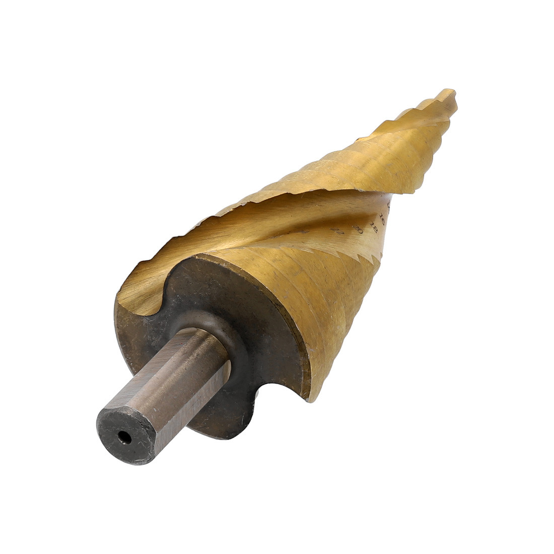 Foret Étages HSS Titané 4-32 Mm - Pour Acier, Bois, Plastique - Tige Triangulaire, Longueur 10.2 Cm