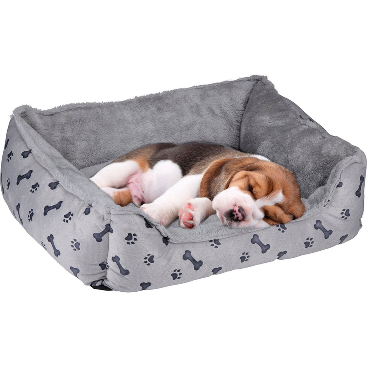 Panier Douillet Pour Chien Et Chat – Design De Noël – Niche Isolante D'hiver – 68x38x28 Cm – En Peluche
